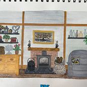 My project for course: Exploratory Sketchbook: Find Your Drawing Style. Traditional illustration, Sketching, Creativit, Drawing, Watercolor Painting, Sketchbook, and Gouache Painting project by frantiska.gidman - 07.05.2024