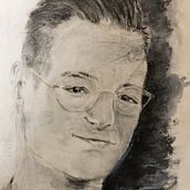 Mein Abschlussprojekt für den Kurs: Künstlerisches Porträt mit Kohlestift: die Atmosphäre Ein Projekt aus dem Bereich Zeichnung, Porträtzeichnung, Bildende Künste, Traditionelle Illustration, Realistische Zeichnung und Artistische Zeichnung von sandramariadreyer - 06.06.2024
