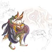 My project for course: Fantasy Drawings in Graphite and Watercolor: A Field Guide. Un proyecto de Diseño de personajes, Pintura, Dibujo a lápiz, Dibujo y Pintura a la acuarela de lizard151r - 05.06.2024