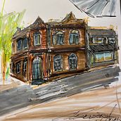 Sketch with markers . Sketching project by Raya Grishina-Gunn - 06.05.2024