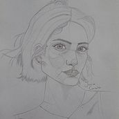 Just a Girl. Un progetto di Belle arti, Disegno a matita, Disegno e Bozzetti di Jessica Carvalho - 06.07.2024