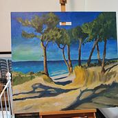 My project for course: Introduction to Acrylic Landscape Painting. Traditional illustration, Painting, Acr, and lic Painting project by b_walendy - 07.07.2024