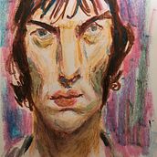 Mi proyecto del curso: Dibujo de retratos expresivos con tizas pastel "Richard Ashcroft". Traditional illustration, Fine Arts, Drawing, Portrait Drawing, and Artistic Drawing project by Salva Perez - 07.07.2024