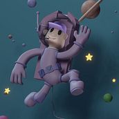 Mi proyecto del curso: Creación de personajes en 3D con Blender Ein Projekt aus dem Bereich 3D, Design von Figuren, 3-D-Modellierung, Design von 3-D-Figuren und 3-D-Design von Alejandra Gattulin - 07.07.2024