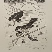 First try with Lino printing!. Traditional illustration, Arts, Crafts, Fine Arts, Printing & Ink Illustration project by hays_deborah - 07.08.2024