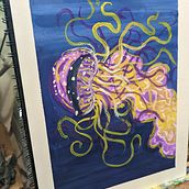 Jellyfish study. Traditional illustration, Painting, and Gouache Painting project by wardbrett65 - 05.27.2024