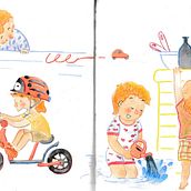Création de personnages à partir de dessins d’observation. Traditional illustration, Character Design, Drawing, and Sketchbook project by Canelle - 07.08.2024