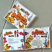 Cliente: "SUPERGUEPARDO". Creación de logotipo + Maquetación disco "MUNDO KITSCH". Design, Music, Art Direction, Br, ing, Identit, Editorial Design, Graphic Design, Packaging, T, pograph, Comic, Creativit, and Logo Design project by Rebeca Márquez - 07.09.2024
