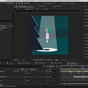 Lagatoen el espacio: Técnicas de animación con efectos 3D en After Effects. Motion Graphics, 3D, Animation, 3D Animation, 3D Character Design, and 3D Design project by Angélica Rojas Benítez - 07.09.2024