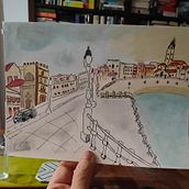 Mi proyecto del curso: Urban sketching: crea paisajes urbanos expresivos. Painting, Sketching, Drawing, Watercolor Painting & Ink Illustration project by inesfg_1 - 07.10.2024
