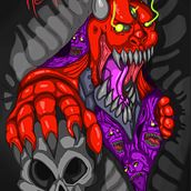 Red Monster. Un progetto di Illustrazione tradizionale, Design, Motion graphics, Fumetto, Street Art, Illustrazione digitale, Disegno artistico e Instagram di Miguel Anibal Martinez Del Valle - 13.04.2024