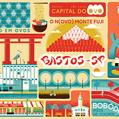Bastos - SP, Brazil. Vector Illustration, Digital Illustration, and Digital Drawing project by Lucas Higashi - 07.10.2024