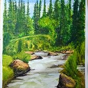 Mi proyecto del curso: Pintura de paisajes realistas con acuarela. Fine Arts, Painting, Sketching, Watercolor Painting, and Naturalistic Illustration project by felix_el_gato2020 - 07.10.2024