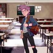 School Visual novel Character. Un progetto di Illustrazione digitale di James Smith - 11.07.2024
