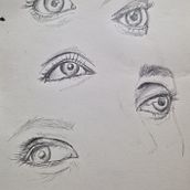 Meu projeto do curso: Caderno de retratos: explore o rosto humano. Projekt z dziedziny Sketching, Rysunek, Portrety, Rysunek artystyczny i Sketchbook użytkownika Monica Martins - 11.07.2024