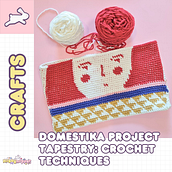 My project for course: Tapestry: Crochet Techniques for Drawing with Thread . Accessor, Design, Pattern Design, Fiber Arts, DIY, Crochet, and Textile Design project by hobbyhopperlife - 07.12.2024