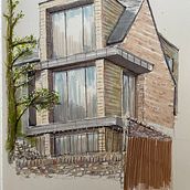 Barn into apartment Bristol . Sketching, Sketchbook, Drawing, Artistic Drawing, Design, and Architectural Illustration project by Patryk Mlodzianowski - 07.12.2024