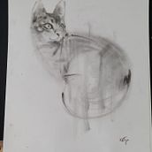 My project for course: Expressive Drawing with Charcoal. Fine Arts, Drawing, Portrait Drawing, and Naturalistic Illustration project by k_katja - 07.12.2024