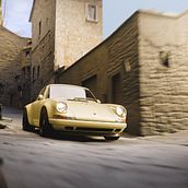 Porsche 911 Singer Lighting Practice. Un projet de 3D, Éclairage photographique, Production audiovisuelle, Photographie , et Direction artistique de Alejandro Zinner - 01.02.2024