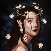 Projeto Final: Retrato digital no Photoshop com um toque de fantasia. Traditional illustration, Drawing, Digital Illustration, Portrait Drawing, Digital Drawing, and Digital Painting project by Joana Teixeira - 07.12.2024