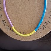 Meu projeto do curso: Introdução à bijuteria de corda: faça seu próprio colar. Arts, Crafts, Jewelr, Design, Macramé, and Textile Design project by Maria do Carmo Figueiredo Pereira - 07.12.2024