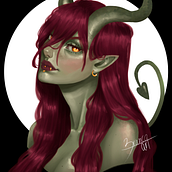 Meu projeto do curso: Pintura digital de personagens no Photoshop. Un progetto di Character design, Illustrazione digitale, Disegno digitale e Pittura digitale di Lile Branco - 13.07.2024
