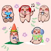 My project for course: Kawaii Illustration: Create Charming Characters . % Sunny tarafından hazırlanan Geleneksel illüstras, on, Karakter Tasarımı, Ve Manga projesi - 07.13.2024