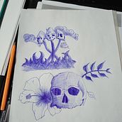Mi proyecto del curso: Técnicas de tatuaje: sombreado con pepper shading. Traditional illustration, and Tattoo Design project by ser.onoser230895 - 07.14.2024