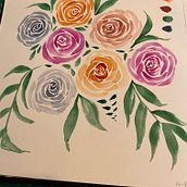 My project for course: Creation of Color Palettes with Watercolor. Painting, Watercolor Painting, and Color Theor project by Caroline Grootenboer - 07.14.2024