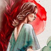 My project for course: Illustrated Portraits with Procreate. Traditional illustration, Vector Illustration, Digital Illustration, and Portrait Drawing project by Nadiia Fedorets - 07.14.2024