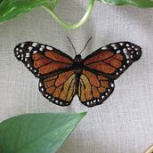 My First Thread Painting!. Traditional illustration, Embroider, and Textile Design project by Sharla Daviduik - 07.14.2024