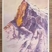Cerro El Morado, Andes Centrales, Chile.. Un progetto di Belle arti, Bozzetti, Disegno a matita, Disegno, Pittura ad acquerello e Sketchbook di Cristián Antúnez - 14.07.2024