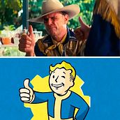 Razones para ver la serie Fallout. Cop, writing, Video, Social Media, Stor, telling, Mobile Marketing, Video Editing, Filmmaking, Script, Facebook Marketing, YouTube Marketing, Communication, Narrative, Film, Video, and TV project by tomas_andres - 07.15.2024