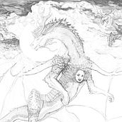 Dragón . Un progetto di Illustrazione tradizionale di Itza Jovana Cerón Chang - 15.07.2024