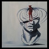 Minotauros. Fine Arts, Painting, and Oil Painting project by Roberto Oñat Wallace - 07.15.2024
