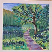 My project for course: Landscape Painting with Gouache for Beginners . Arte plastice, Pictura, Ilustrație naturalistă și Pictură cu guașă de Magda Cieslak - 07.17.2024