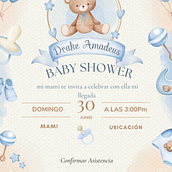 Invitacion baby shower. Traditional illustration, Events, and Multimedia project by Angie Diaz - 07.17.2024