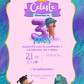 Invitación de cumpleaños. Advertising, Traditional illustration, and Events project by Angie Diaz - 07.17.2024