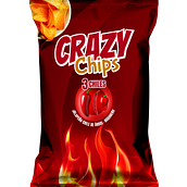 Diseño empaque botanas Crazy Chips. Advertising project by Mario Catalan Moriarty - 07.18.2024