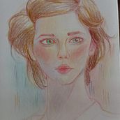 Mi proyecto del curso: Dibujo de retratos llamativos con lápices de colores. Un progetto di Disegno, Disegno di ritratti, Sketchbook e Disegno con matite colorate di Dariana Rubio - 19.07.2024