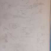Mi proyecto del curso: Diario de dibujo: crea personajes fantásticos. Design de personagens, Esboçado, Desenho a lápis, Desenho, e Sketchbook projeto de yefersonlopezoviedo92 - 18.07.2024