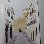 Mi proyecto del curso: Paisajes urbanos en acuarela. Artes plásticas, Pintura em aquarela e Ilustração arquitetônica projeto de miriamcastalla - 17.07.2024