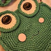 My project: froggie crochet. Fashion Design, DIY, Crochet, Textile Design, Upc, and cling project by gigileiger - 07.19.2024