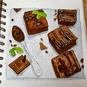 My project for course:  Flavorful Food Illustration with Watercolor. Traditional illustration, Fine Arts, Painting, and Watercolor Painting project by semraayyildiz.sa - 07.19.2024