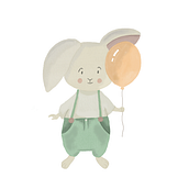 Little rabbit. Traditional illustration project by Karine Beucler - 03.09.2024