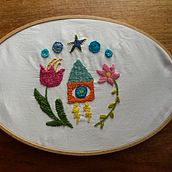 My project for course: Contemporary Embroidery With Traditional Mexican Needlework. Arts, Crafts, Embroider, Fiber Arts, and Textile Design project by Sylvia Ramos - 07.19.2024
