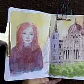 My project for course: Artistic Watercolor Sketching: Dare to Express Your Ideas. Traditional illustration, Sketching, Creativit, Drawing, Watercolor Painting, and Sketchbook project by Катерина Захаренко - 07.20.2024