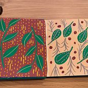 My project for course: Botanical Patterns in a Sketchbook: Conquer the Blank Page. Pattern Design, Botanical Illustration, and Sketchbook project by Caroline Grootenboer - 07.20.2024