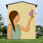 Mój projekt z kursu: Sztuka miejska: od ilustracji cyfrowej do wielkoformatowych murali. Un proyecto de Ilustración tradicional, Arte urbano e Ilustración digital de Nina Przybyło - 20.07.2024