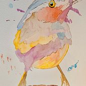 My project for course: Artistic Watercolor Techniques for Illustrating Birds. Traditional illustration, Watercolor Painting, Realistic Drawing, and Naturalistic Illustration project by Heidi McGuigan - 07.20.2024